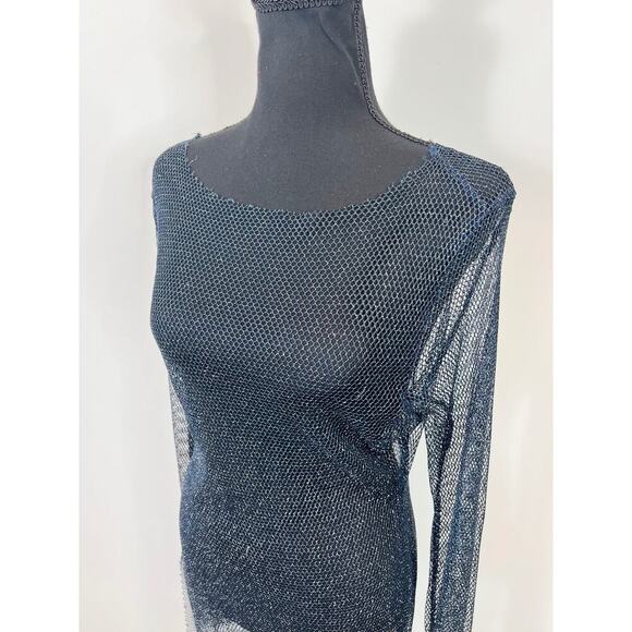 FP Jen's Pirate Booty Westminster Net Maxi Dress in Navy Medium Pullover Beach - Picture 4 of 5